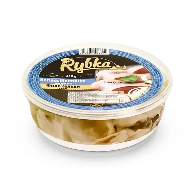 Филе сельди в масле, Rybka, 410 г