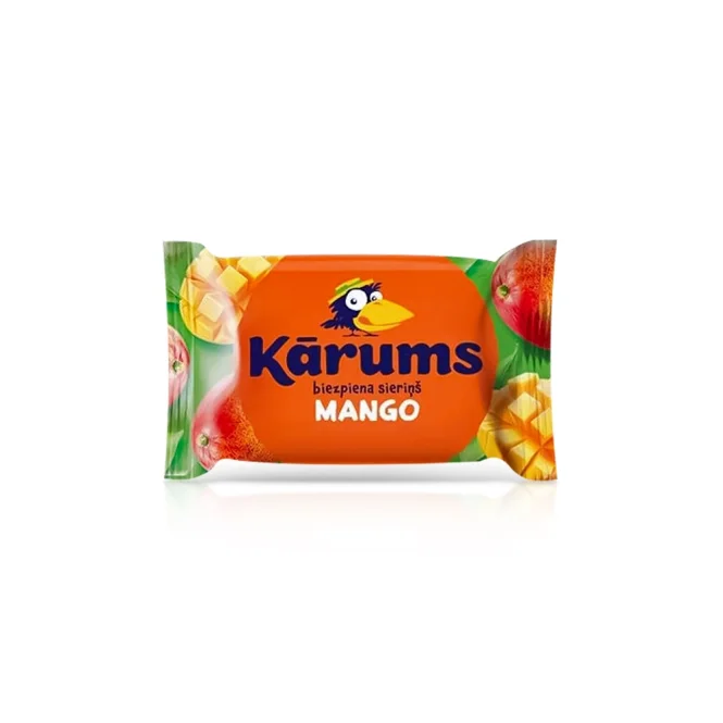 Сырок творожный cо вкусом манго, глазированный, Karums, 45 г