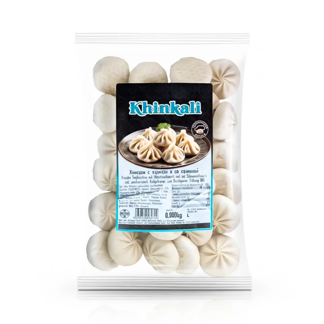 Хинкали, с начинкой мяса свинины и курицы, Грузинская Кухня, 900 г