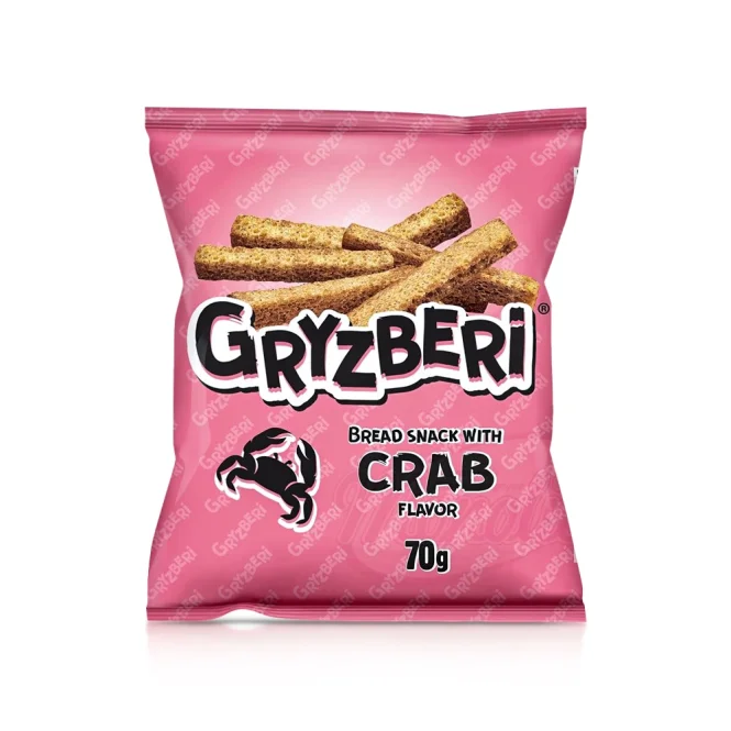 Brotcroutons - Gryzberi, mit Krabbengeschmack, 70 g