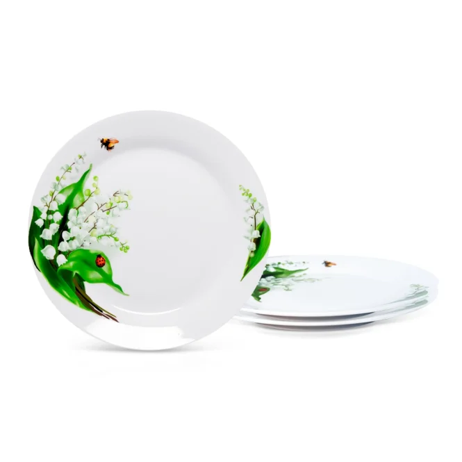 Tellerset - Maiglöckchen, Porzellan, Ø 26,5 cm, 3-tlg.