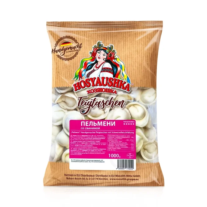 Пельмени, с начинкой мяса свинины, Хозяюшка, 1 кг