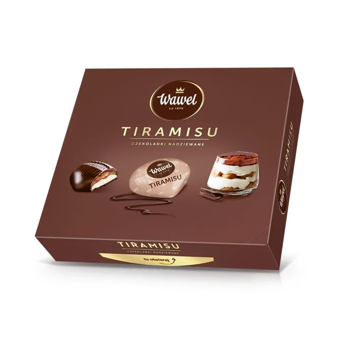 Schokokonfekt - Tiramisu, Wawel, mit Füllung, 160 g