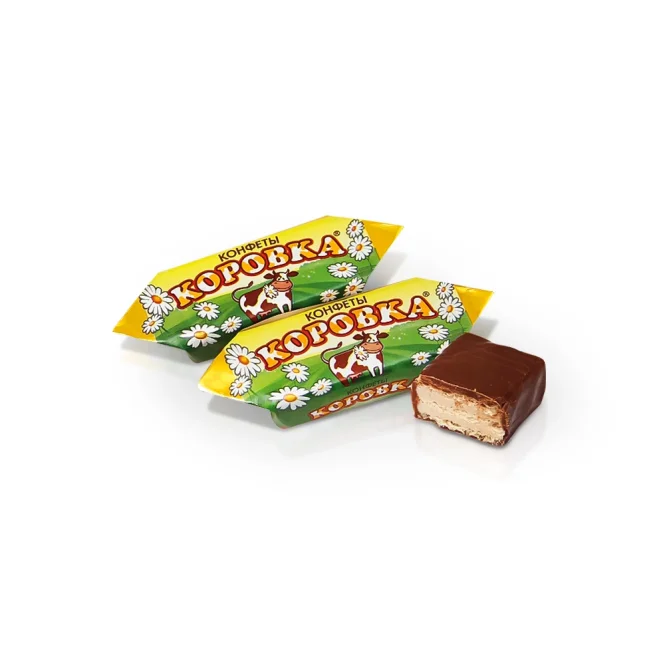 Waffelkonfekt - Korovka, in kakaohaltiger Fettglasur, 300 g    