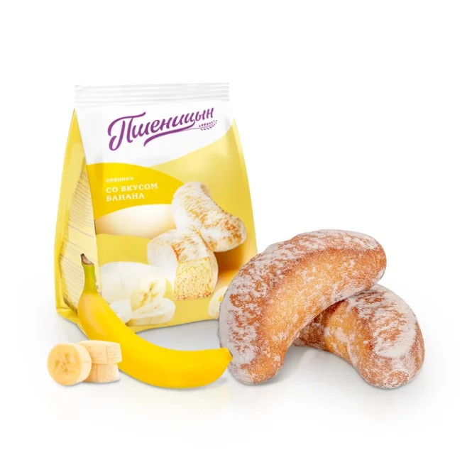 Süßgebäck Prjaniki, mit Bananengeschmack, Pshenizyn, 200 g