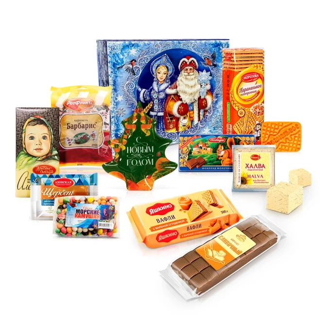 Geschenkset - Nostalgie 18. Weihnachtsmann und Schneemädchen