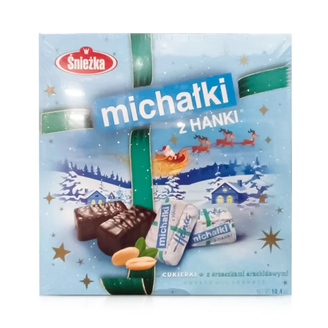 Шоколадные конфеты - Michalki, с арахисом, Sniezka, 295 г