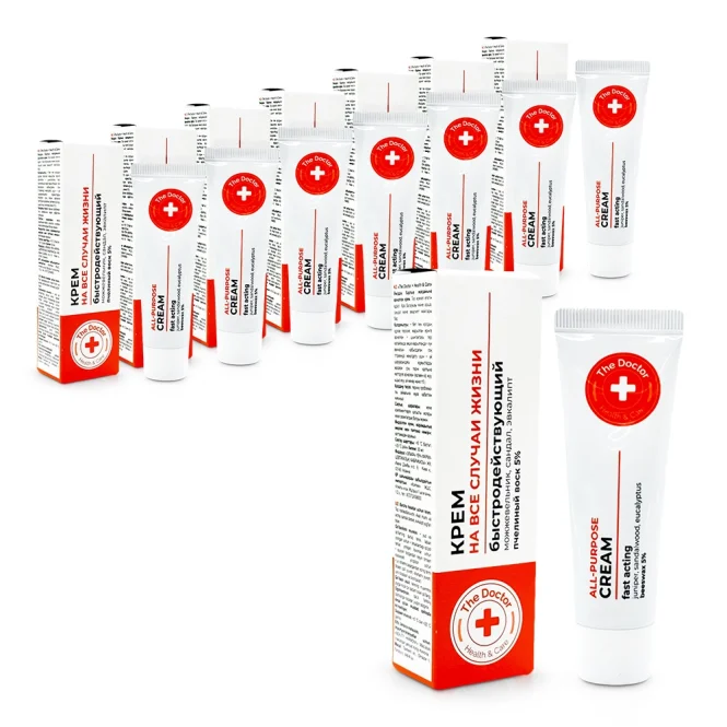 Antiseptische Creme - Für alle Gelegenheiten, Domaschnij Doktor, 8х 30 ml 