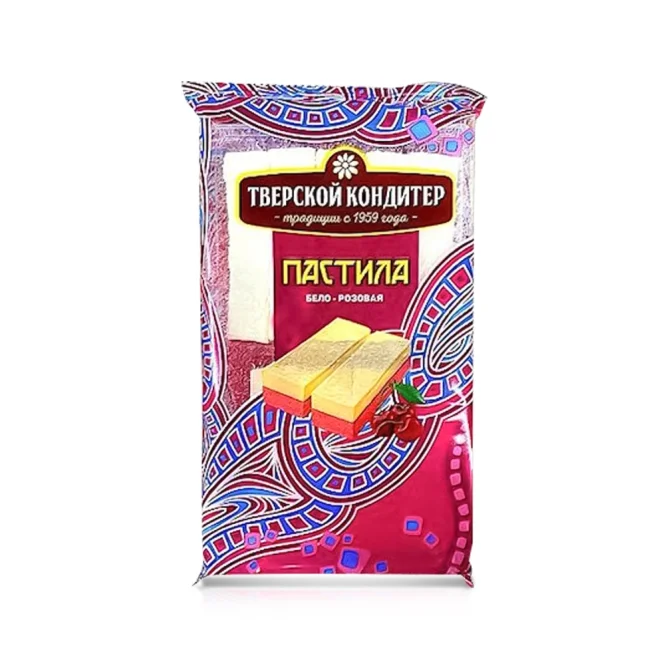 Pastila Weiss-Rose, Tverskoj Konditer, mit Kirschgeschmack, 255 g