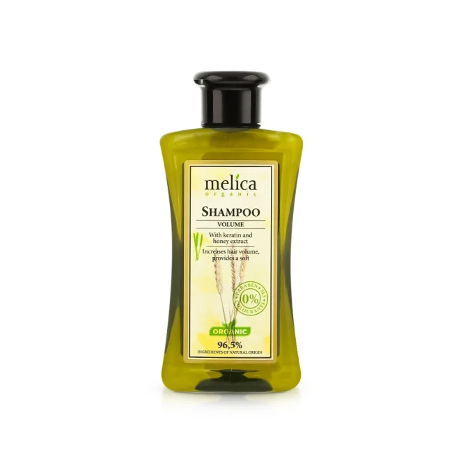 Shampoo - Volumen, mit Keratin und Honigextrakt, Melica Organic, 300 ml