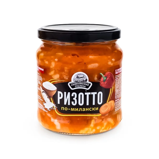 Закуска овощная - Ризотто, по-Милански, с рисом и овощами, 460 г