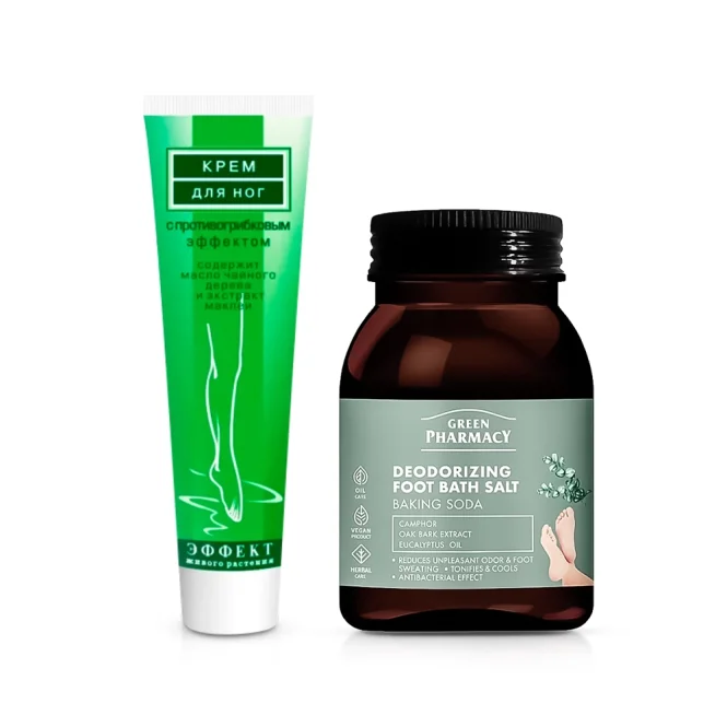 Set für die Füße - Frische und Schutz, Badesalz + Creme