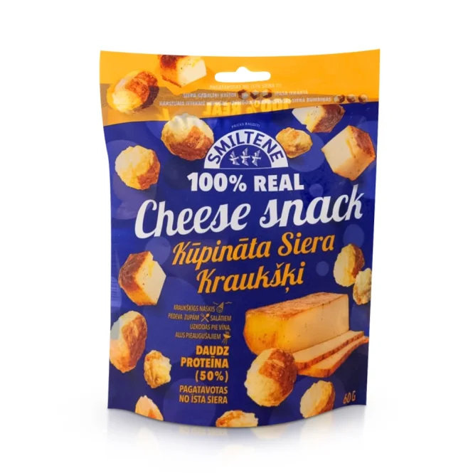 Käsesnack aus gepufftem Käse - Kupinata Siera, geräuchert, 60 g