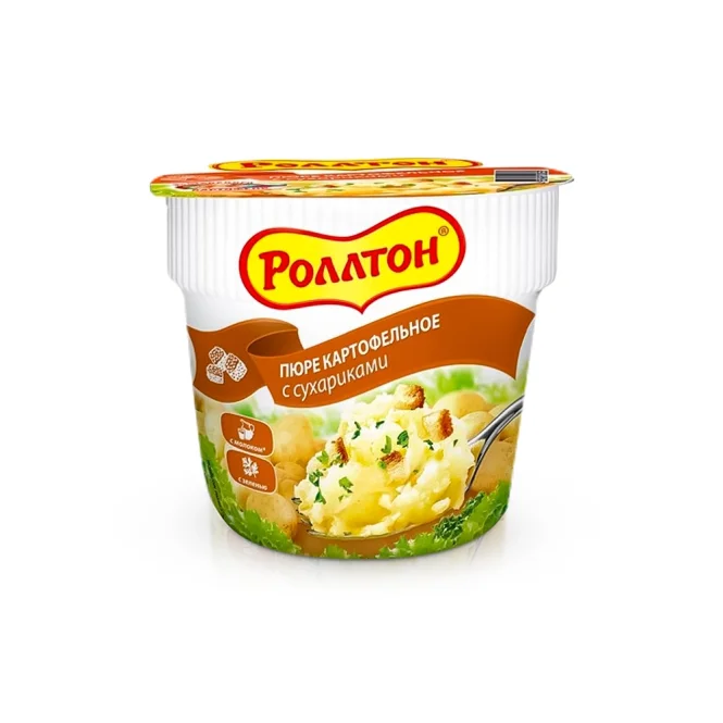 Картофельное пюре с сухариками, Роллтон, 40 г