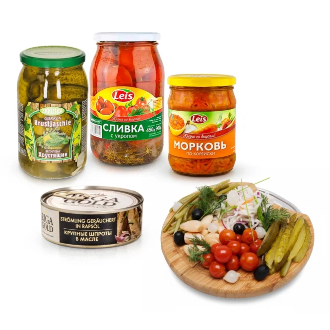 Набор продуктов для закусок - Новогодний №2, 2,48 кг