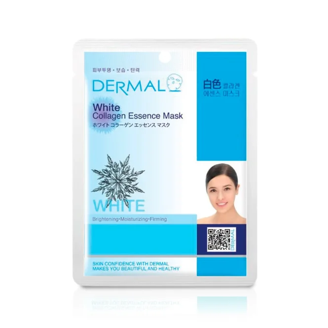 Тканевая маска для лица, с коллагеном и белой шелковицей, Dermal, 23 г