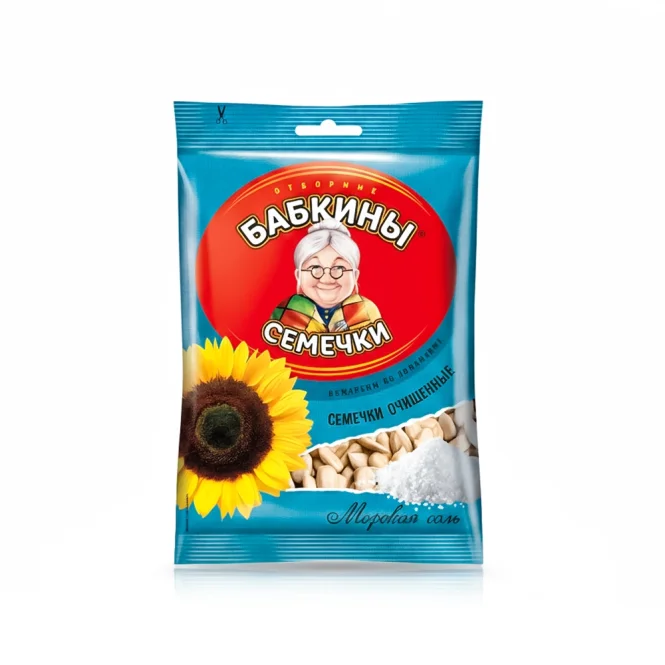 Geschälte Sonnenblumenkerne - Babkiny, mit Meersalz, 100 g