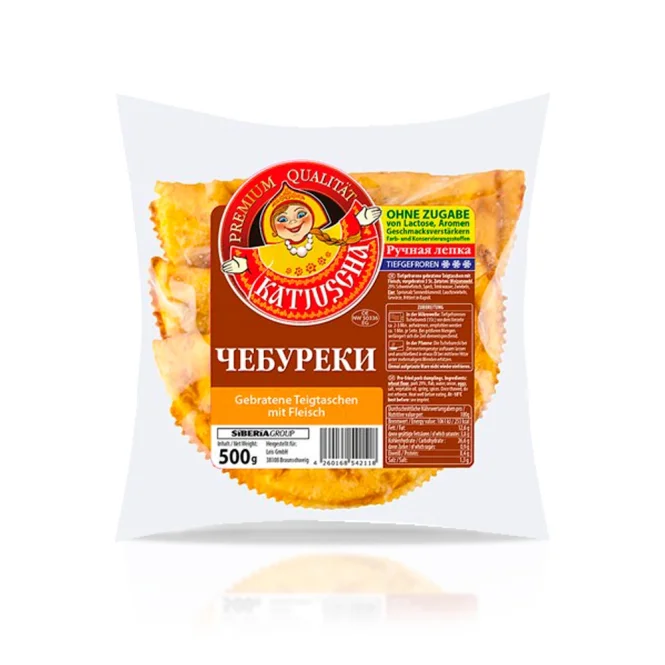 Tschebureki, Teigtaschen mit Schweinefleisch, Katjuscha, 500 g