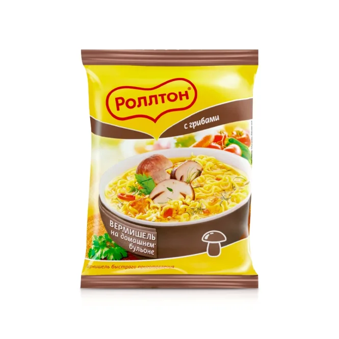 Instant-Nudeln - Rollton, mit Pilzgeschmack, 60 g     