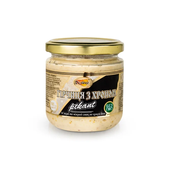 Senf pikant, mit Meerrettich, Delisso, 200g 
