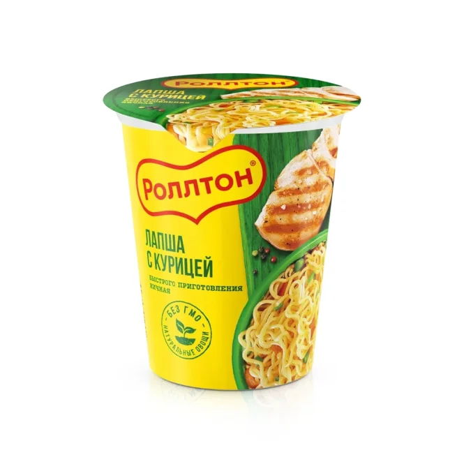 Instant-Nudeln - Rollton, mit Hühnerfleischgeschmack, 70 g     