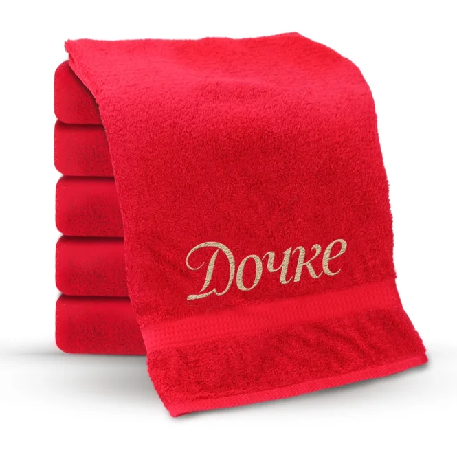 Handtuch - Dochke, Farbe rot, Baumwolle 100 %