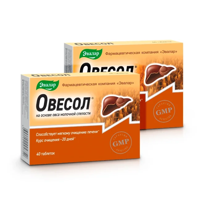  Ovesol, Evalar, 40 Tabletten х 2 