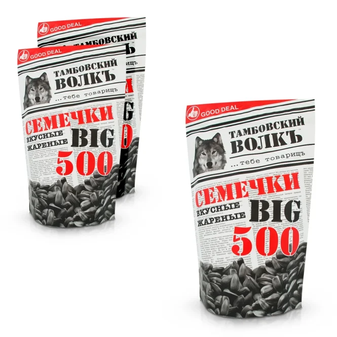 Geröstete Sonnenblumenkerne mit Schale, Tambovskij volk, 3 х 500 g