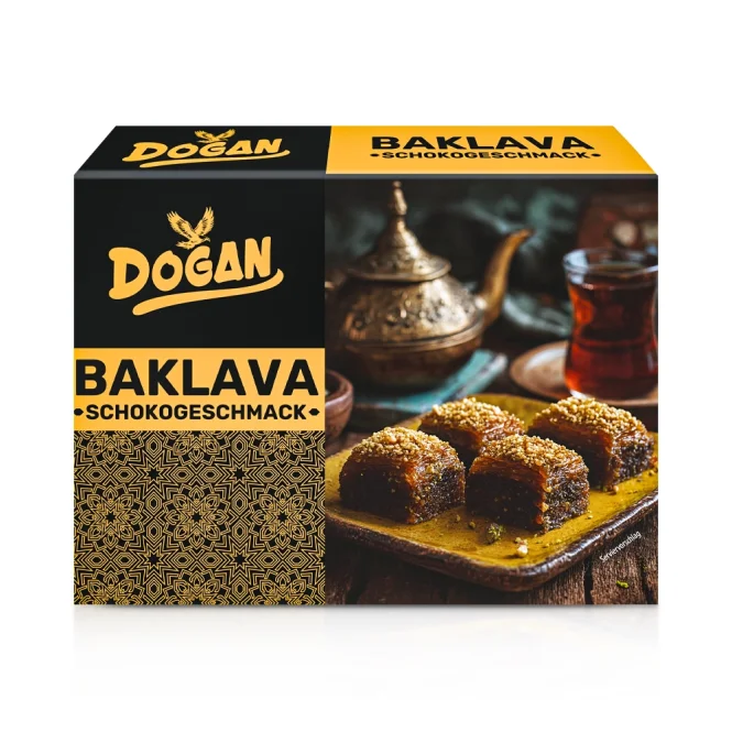 Baklava, mit Walnüssen- und Schokoladengeschmack, Dogan, 250 g