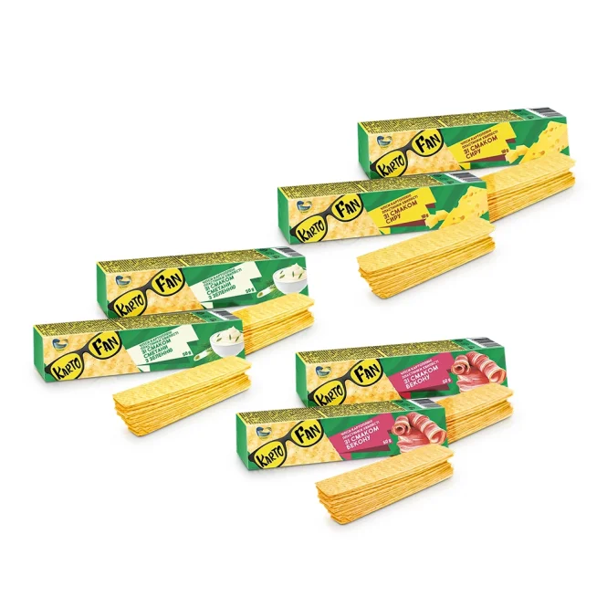 Kartoffelchips-Set, Kartofan, 6 х 50 g