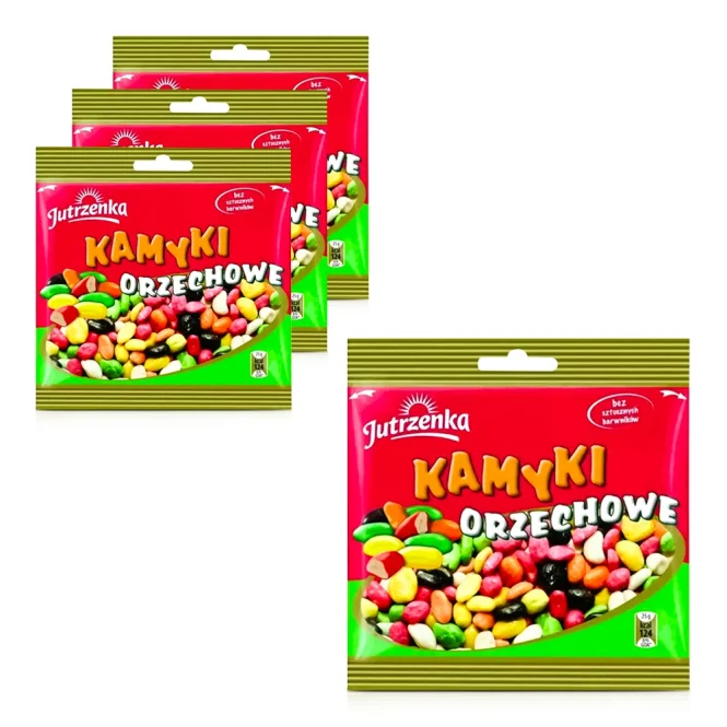 Dragee - Meeressteine, mit Nüssen, Jutrzenka, 4 х 100 g