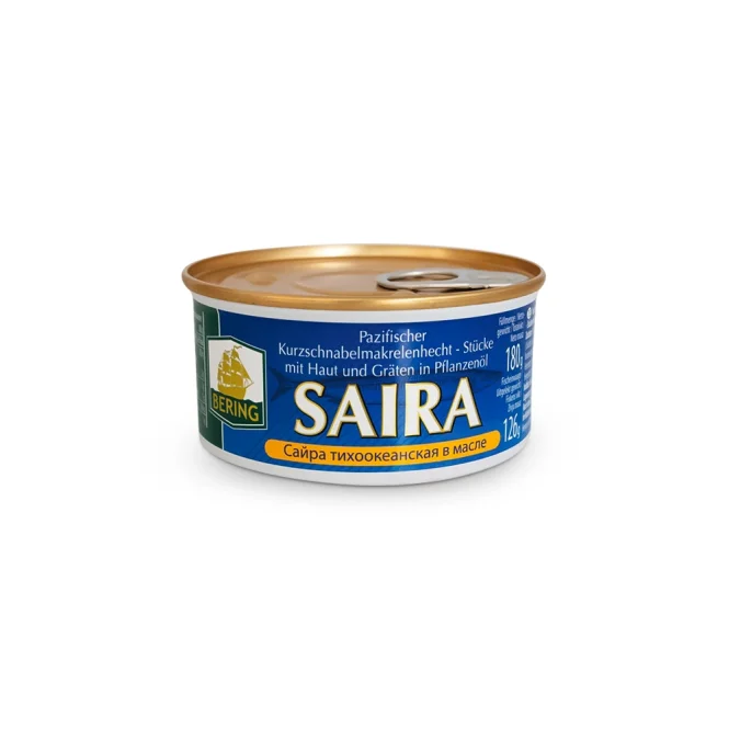 Сайра тихоокеанская, в растительном масле, Bering, 180 г