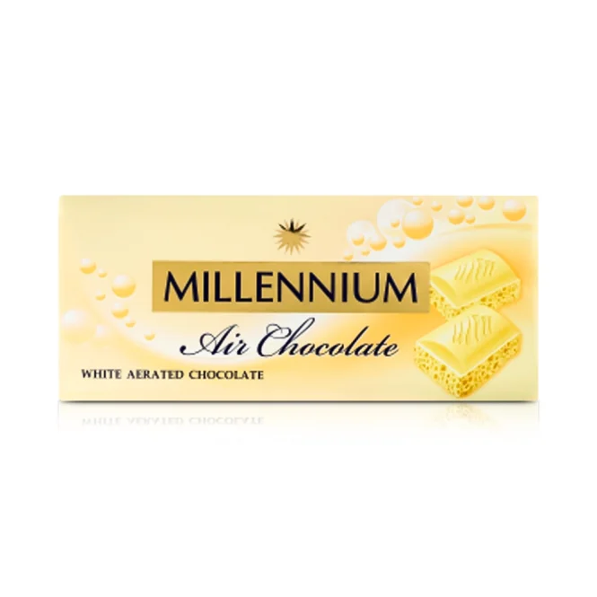  Luftige weiße Schokolade, Millennium, 90 g