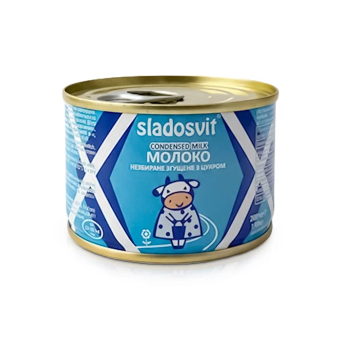 Сгущённое молоко, Сладосвит, 8,5 % жирности, с ключем, 200 г