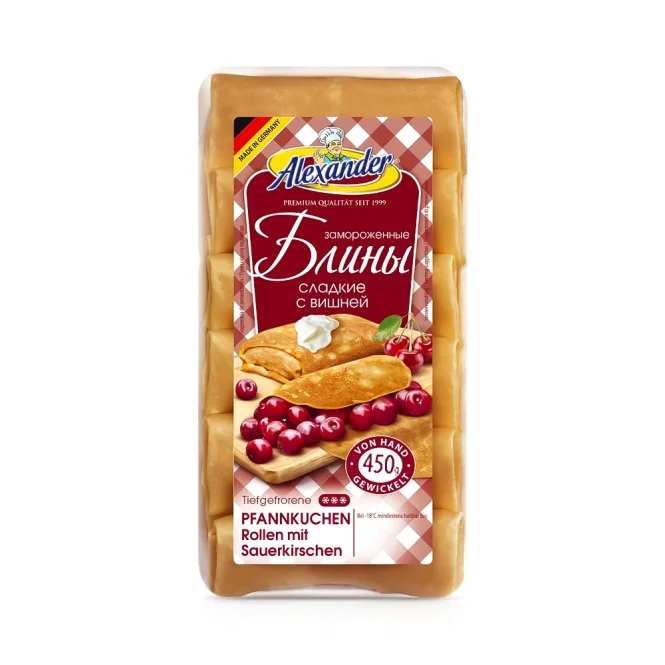 Блины с вишней, ручной работы, Alexander, 450 г