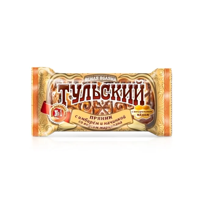 Пряник - Тульский, с имбирной начинкой со вкусом марципана, 130 г 