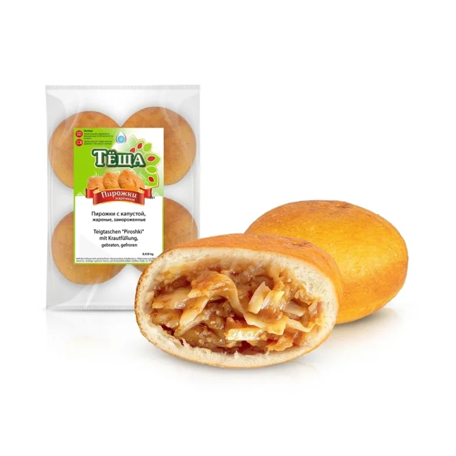 Piroshki, Teigtaschen, mit Krautfüllung, gebraten, Lackmann, 450 g