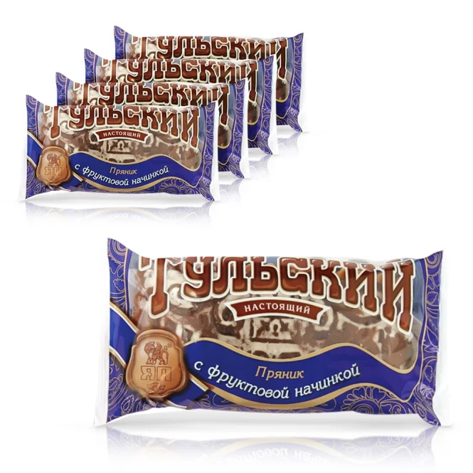 Feingebäck -Tulskij Prjanik mit Fruchtfüllung, 5 х 140 g  