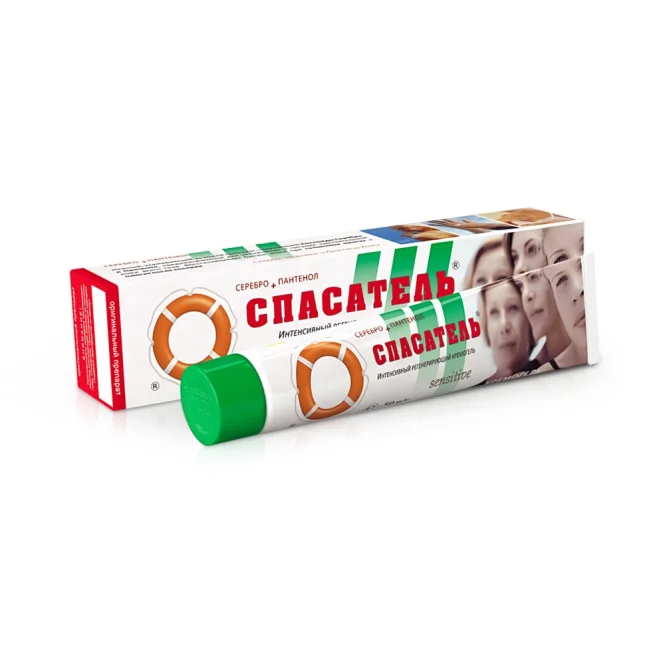 Крем-гель - Интенсивный регенерирующий, с пантенолом + серебро, Спасатель, 50 г