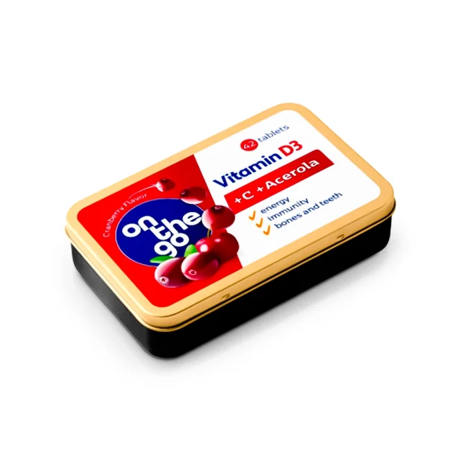 Vitamine D + C + Extrakt aus tropischer Kirsche (Acerola), 42 Tabletten