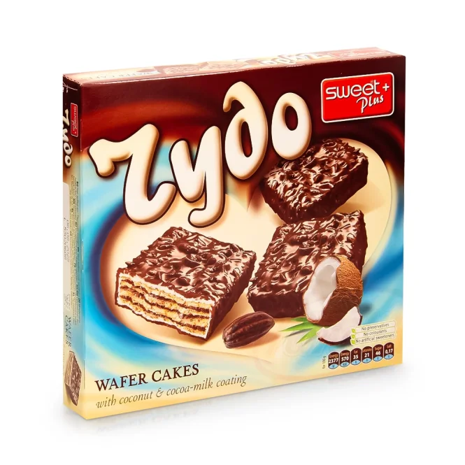 Waffeltörtchen - Tchudo, mit Kokosnussgeschmack, in Schokoglasur, 180 g