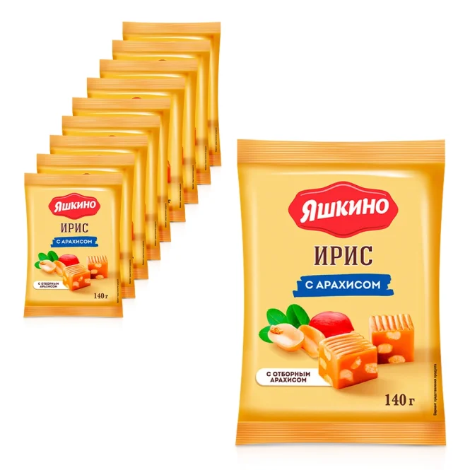 Ирис плиточный - С арахисом, 10 х 140 г
