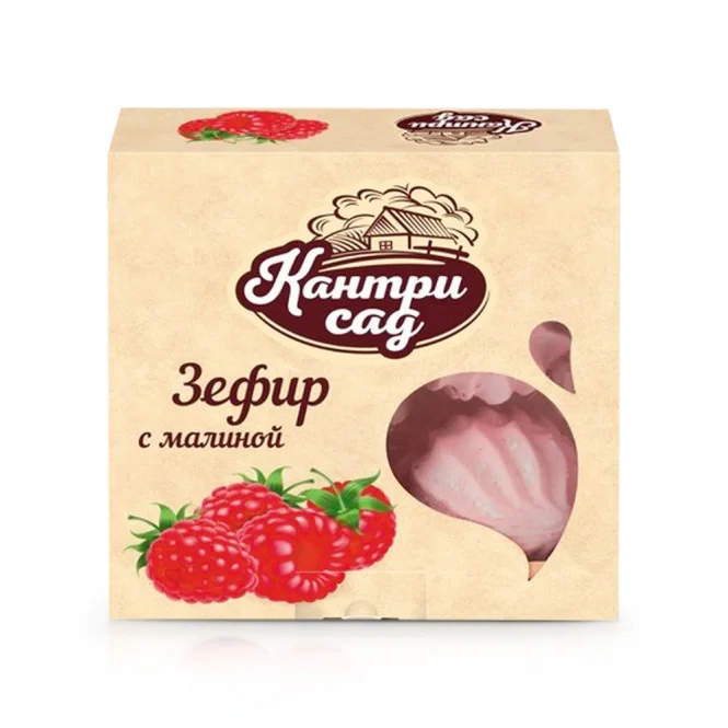  Зефир -  Кантри Сад, с кусочками малины, 180 г