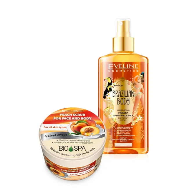 Set - Sommerglanz, Peeling + Selbstbräunungsspray