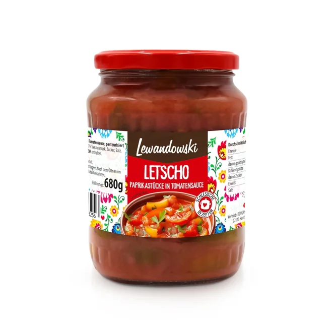 Закуска овощная - Лечо, Lewandowski, 680 г