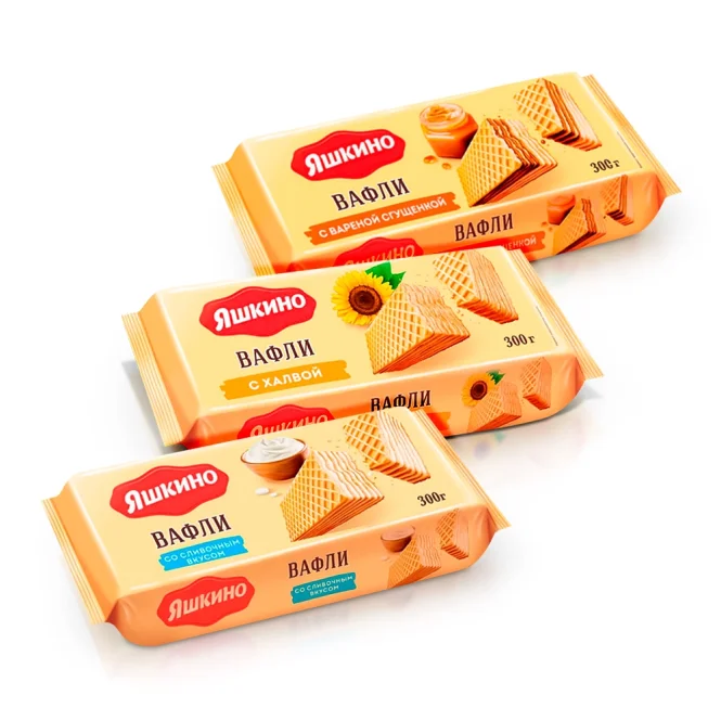 Waffeln-Set -  Jaschkino, 3 х 300 g