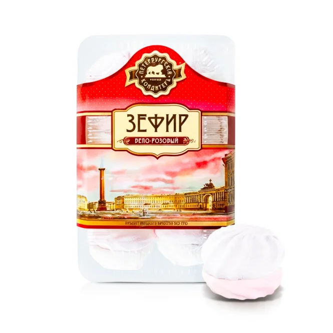 Зефир - Петербургский, бело-розовый, 420 г