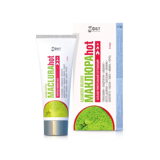 Универсальный согревающий бальзам для тела  - Маклюра Hot, 75 мл