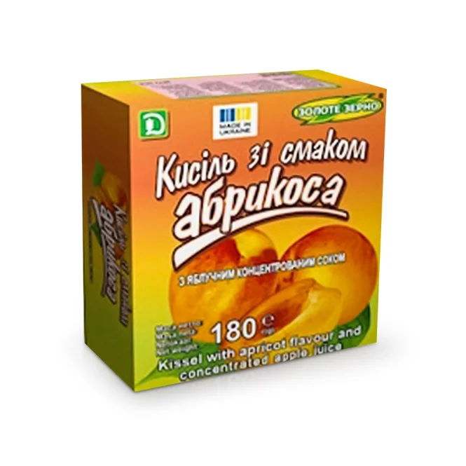 Dessertpulver mit Aprikosengeschmack, mit konzentriertem Apfelsaft, 180 g