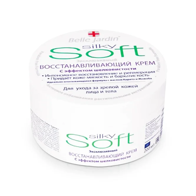 Gesichts- und Körpercreme - Regenerierend, mit seidig-zartem Effekt, für reife Haut, Belle Jardin, 200 ml